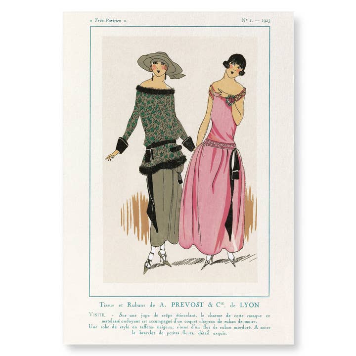 TRÈS PARISIEN NO.1 (1923): Vintage konsttryck för wholesale av Ezen Trade