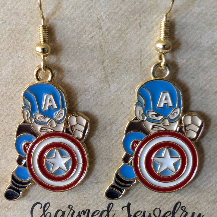 Con-Quest Crafts - Wholesale Jewelry Set - Superhero& Comic Inspired Earrings, Necklaces & Zipper Pulls10