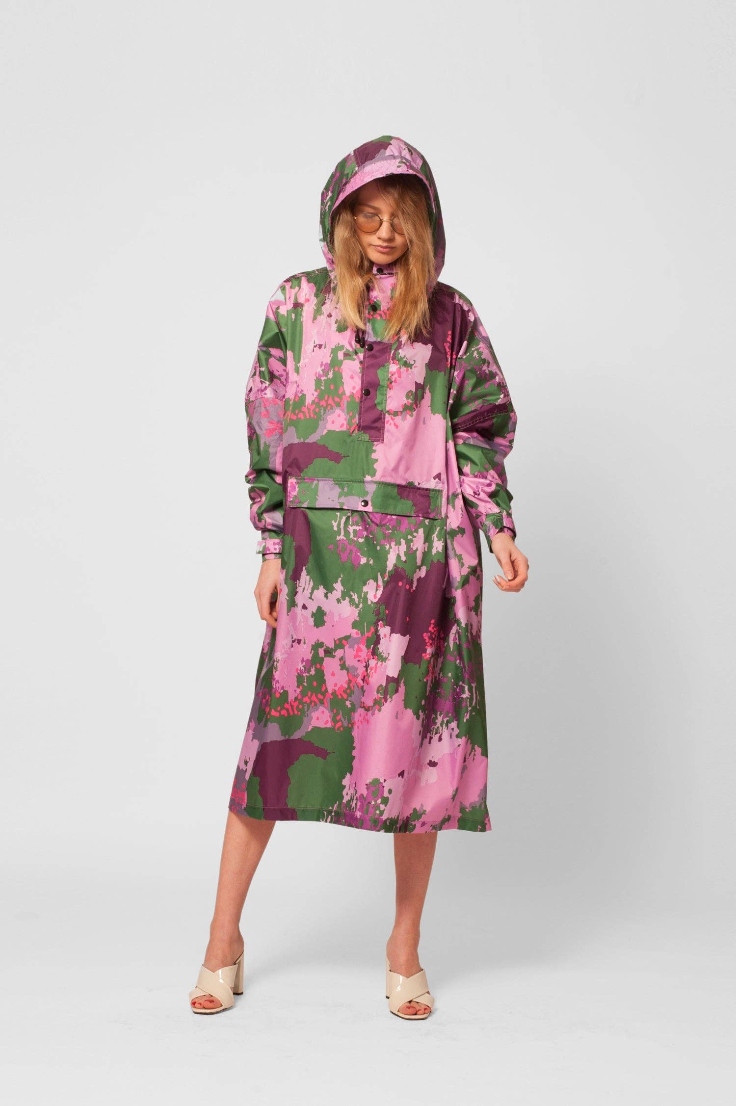 Rainkiss - Wholesale Poncho - Women's - Digi Spring Camo - Rain Poncho3