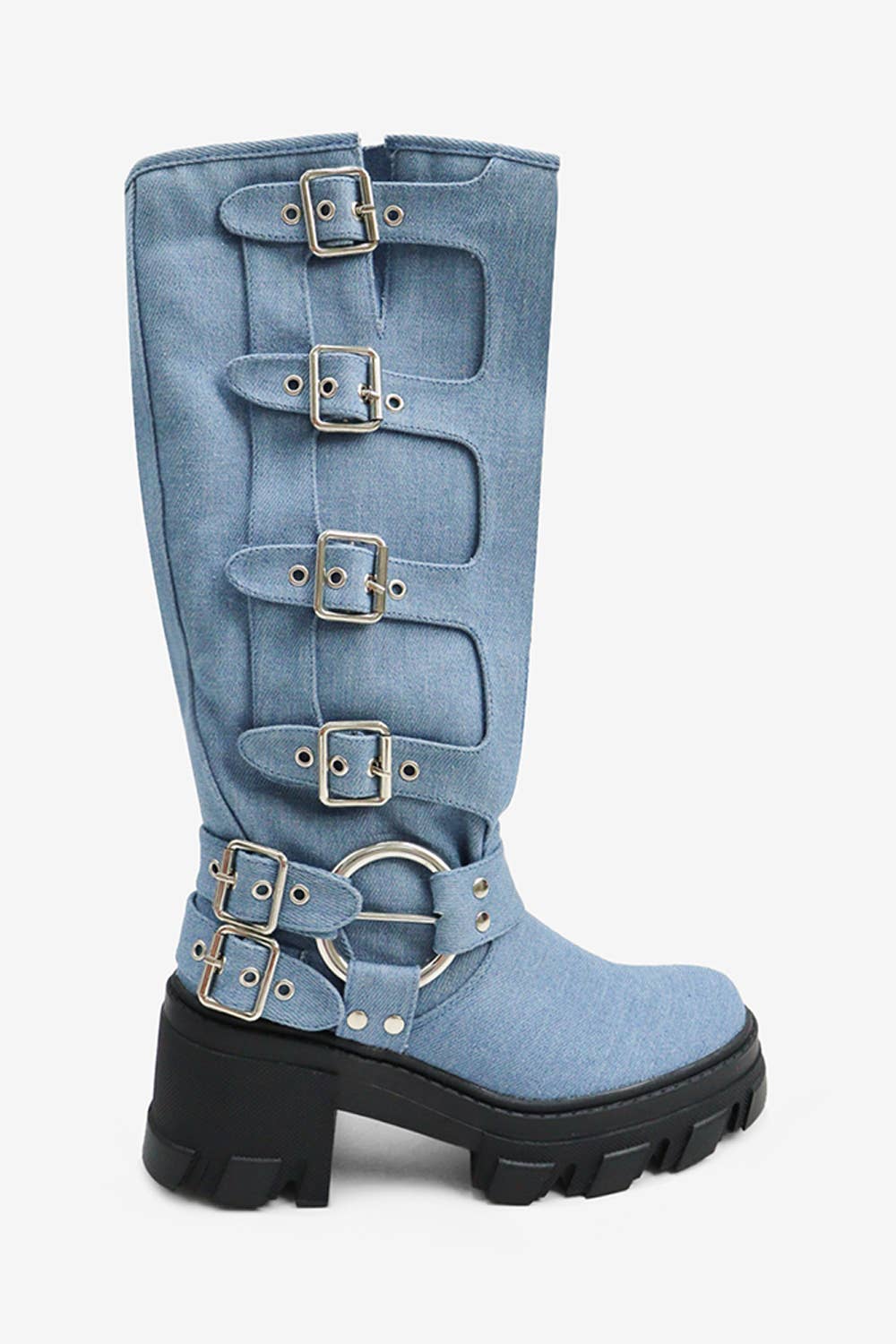 Lemonade Shoes - Wholesale Boots - Women's - BUCKLE UP NOW - Biker Boot w/ Side Buckles and a Chunky Sole19