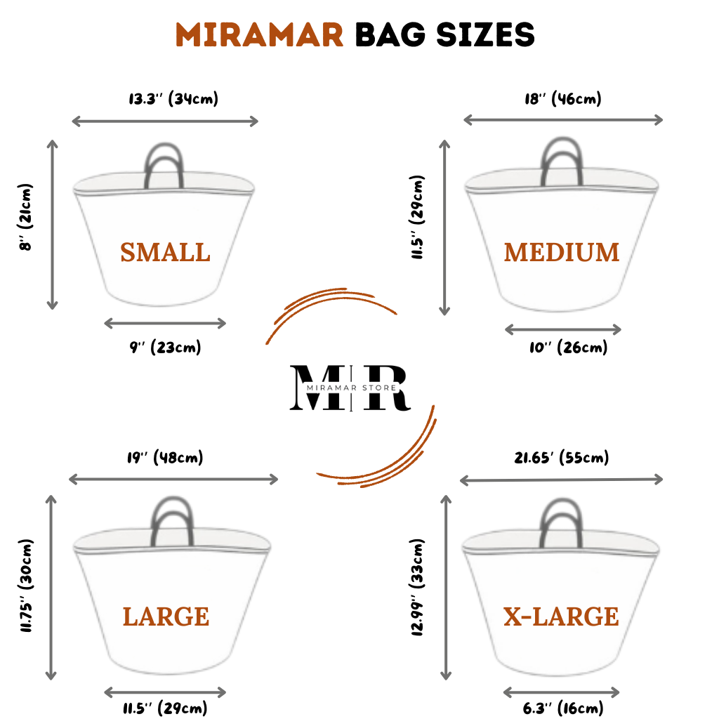 MIRAMAR Store - Wholesale Beach Bag - Leather-Handled Palm Leaf Shoulder Basket (With Closure)4