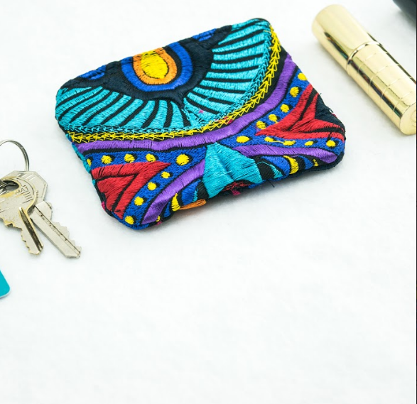 Lumily – wholesale Coin purse – Women’s – Embroidered Coin Purse with Pompom (Assorted) - Thailand6