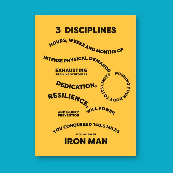 Ironman Card for wholesale by mrs L cards