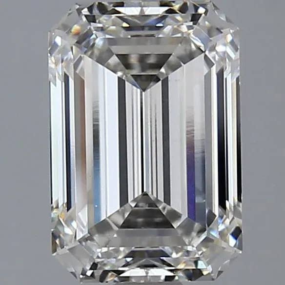 Diamant Émeraude de 2,66 ct Cultivé en Laboratoire (Couleur G, Pureté VVS2, Certifié IGI) pour la vente par LooseDiamondNet