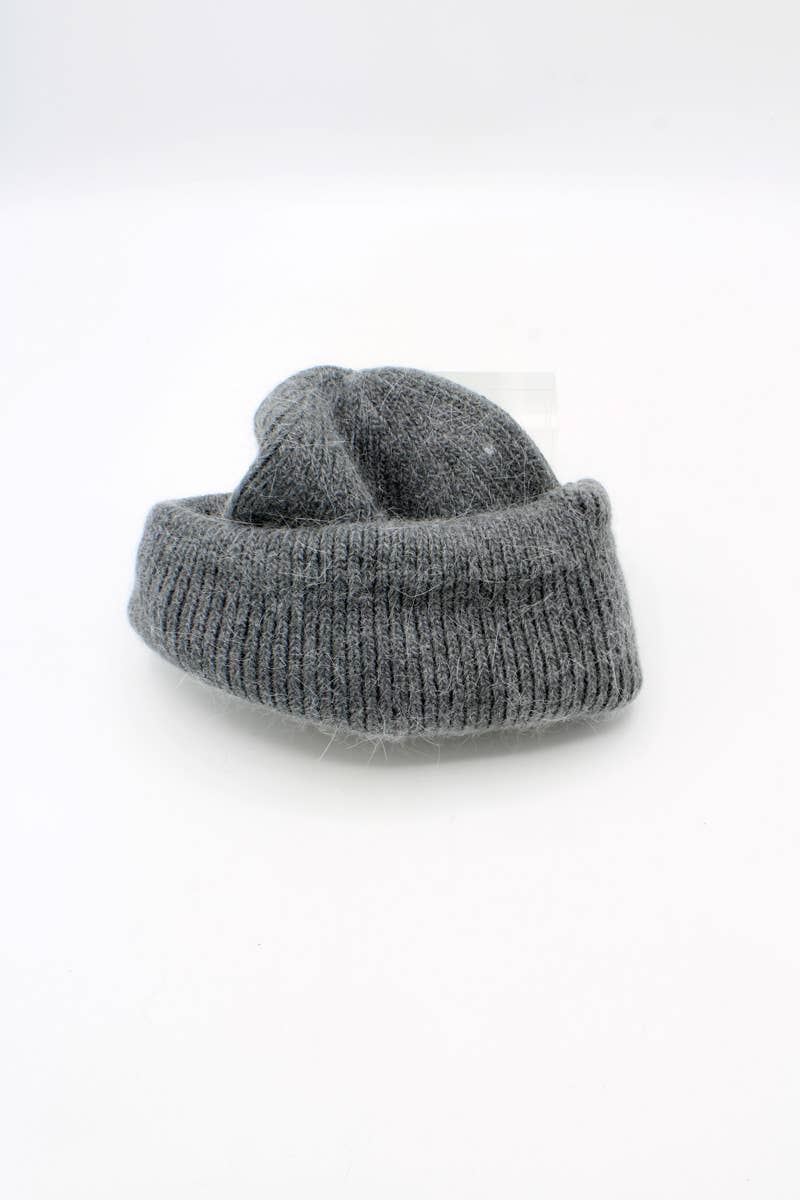 Hologramme Paris - Wholesale Beanie - Men's - Classic plain Angora hat3