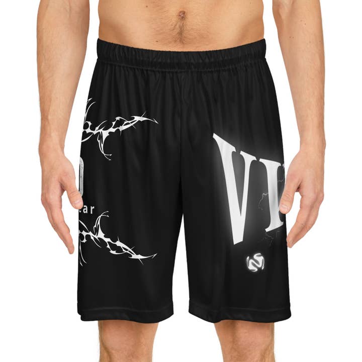 Seam thread color automatically matched to design Basketball Shorts (AOP) for wholesale on Faire2