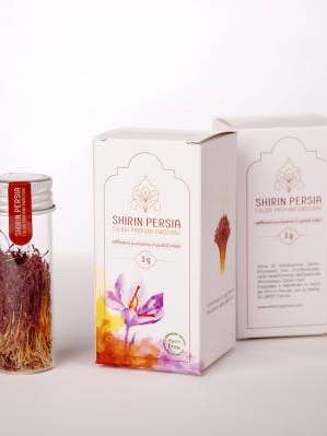 Persian Saffron 100% whole pistils 3g for wholesale by Shirin Persia