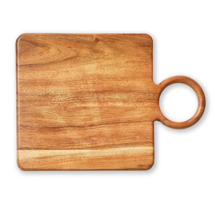 Loop Square Board Natural Acacia Wood Everyday for wholesale by tag
