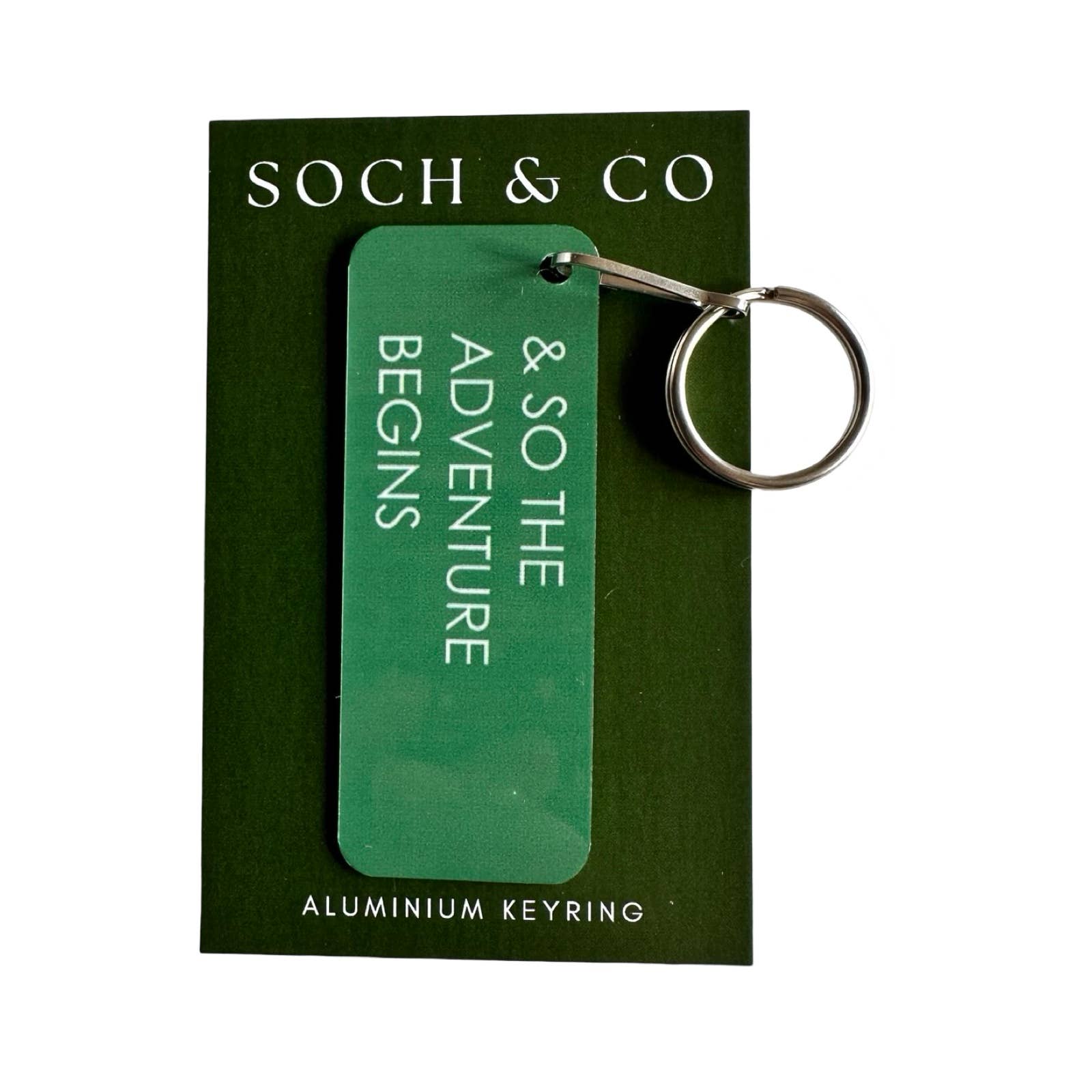 soch and co – wholesale Keychain – Unisex – & so the adventure begins keyring0