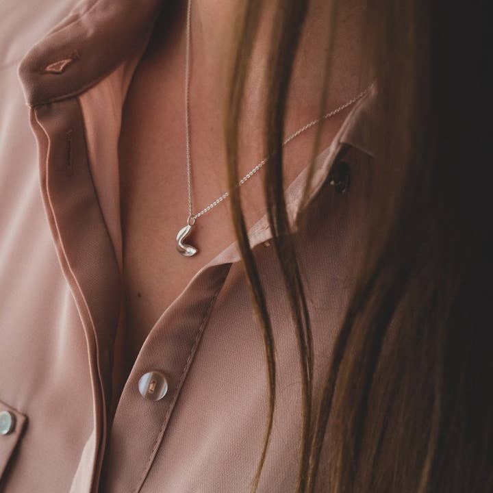 North & South jewelry - Wholesale Pendant/Charm Necklace - fortune cookie silver necklace, good luck necklace6