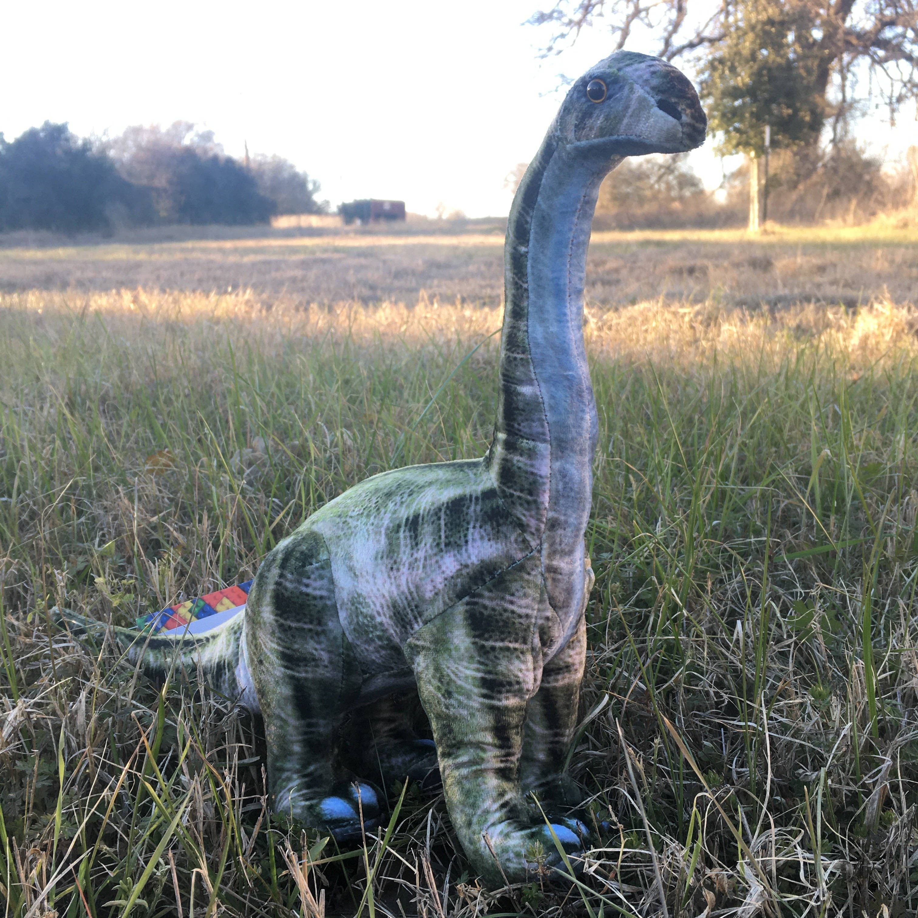 Texas Toy Distribution - Wholesale Stuffed/Plush Toy - Kids & Baby - Brontosaurus 16" Dinosaur Plush Stuffed Animal3