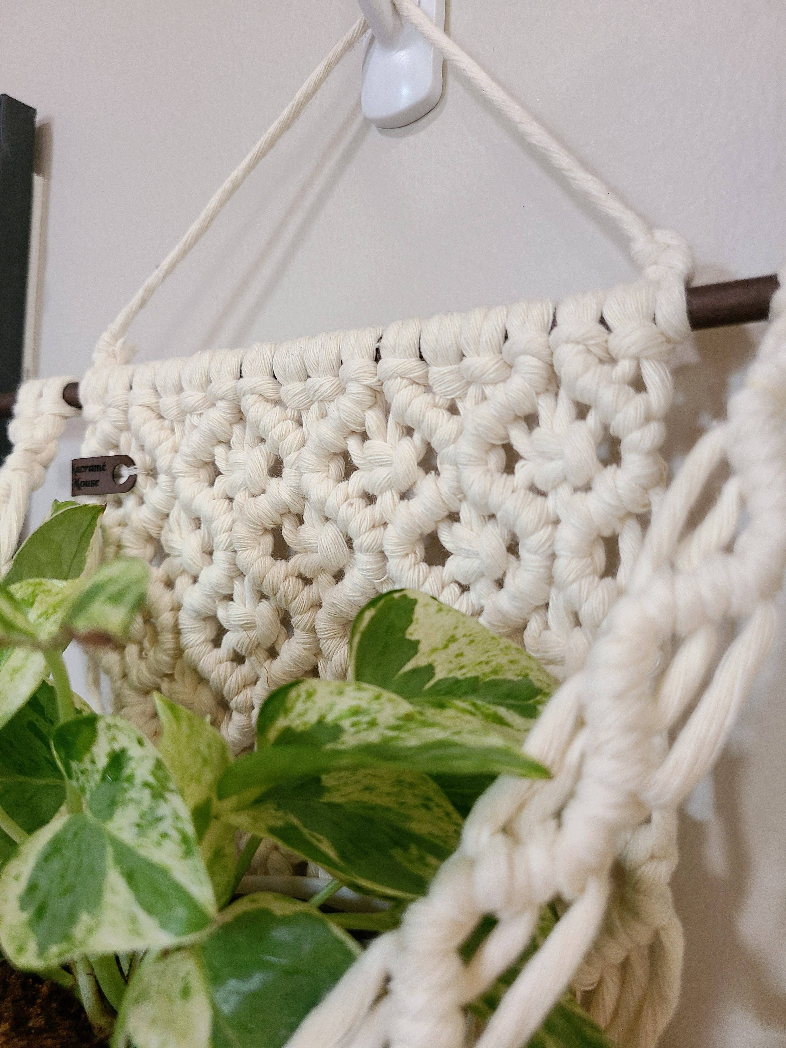 Macramé Mouse - Venta al por mayor Macetas colgantes - La Ola - Colgador de Plantas para Pared1