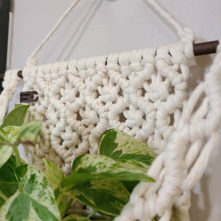 Macramé Mouse - Venta al por mayor Macetas colgantes - La Ola - Colgador de Plantas para Pared1
