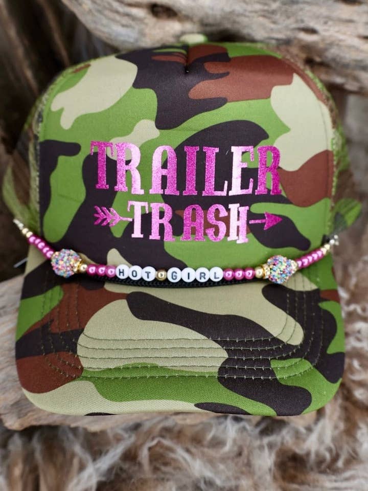 Trailer Trash Camo pour remorque TRUCKER CAP pour la vente par Keep it Gypsy