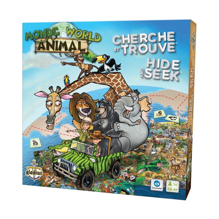 Hide & Seek Animal World for wholesale by Éditions Gladius International