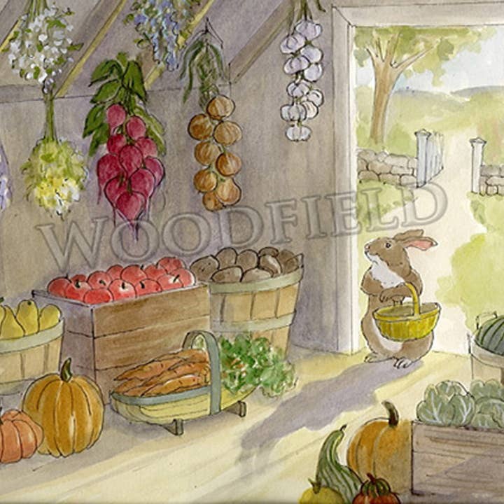 #304 - Harvest Shopping Notecard for wholesale by Woodfield Press