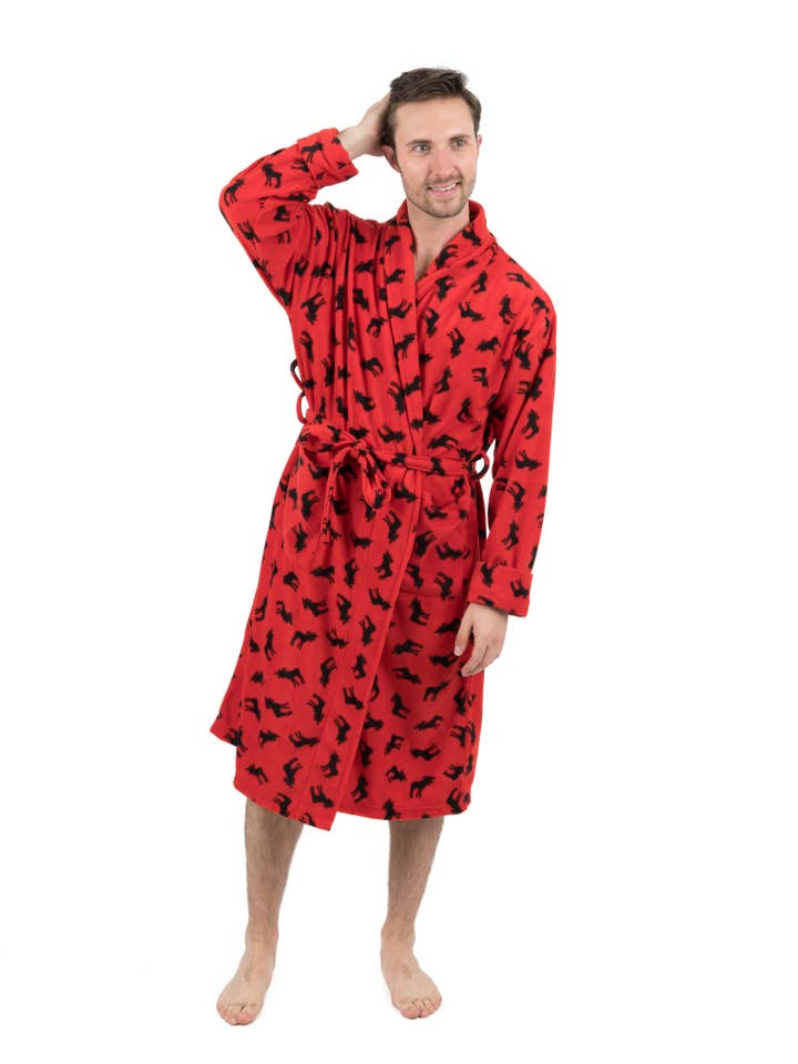 Leveret Pajamas - Wholesale Robe - Men's - Mens Fleece Robe for Winter10