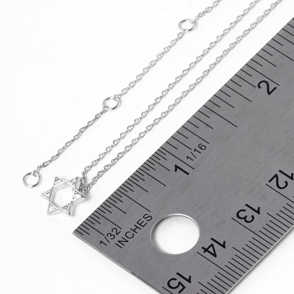 Sensibling Corp. - Wholesale Pendant/Charm Necklace - Gold Dipped Stone Pointed Star Of David Pendant Necklace5