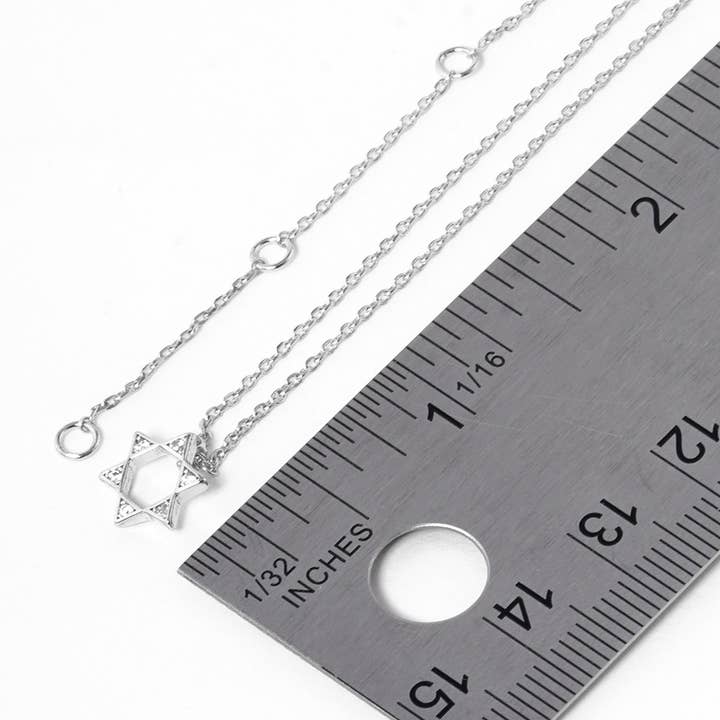 Sensibling Corp. - Wholesale Pendant/Charm Necklace - Gold Dipped Stone Pointed Star Of David Pendant Necklace5