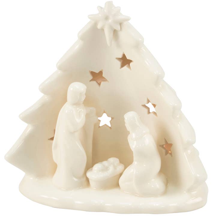 Nativity Candle Holder for wholesale by Primitives by Kathy