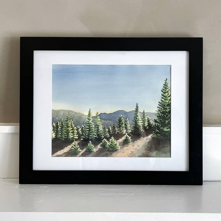 The Campbell Creative - Wholesale Art Print - "Rocky Mountains" - Landscape Watercolor Print