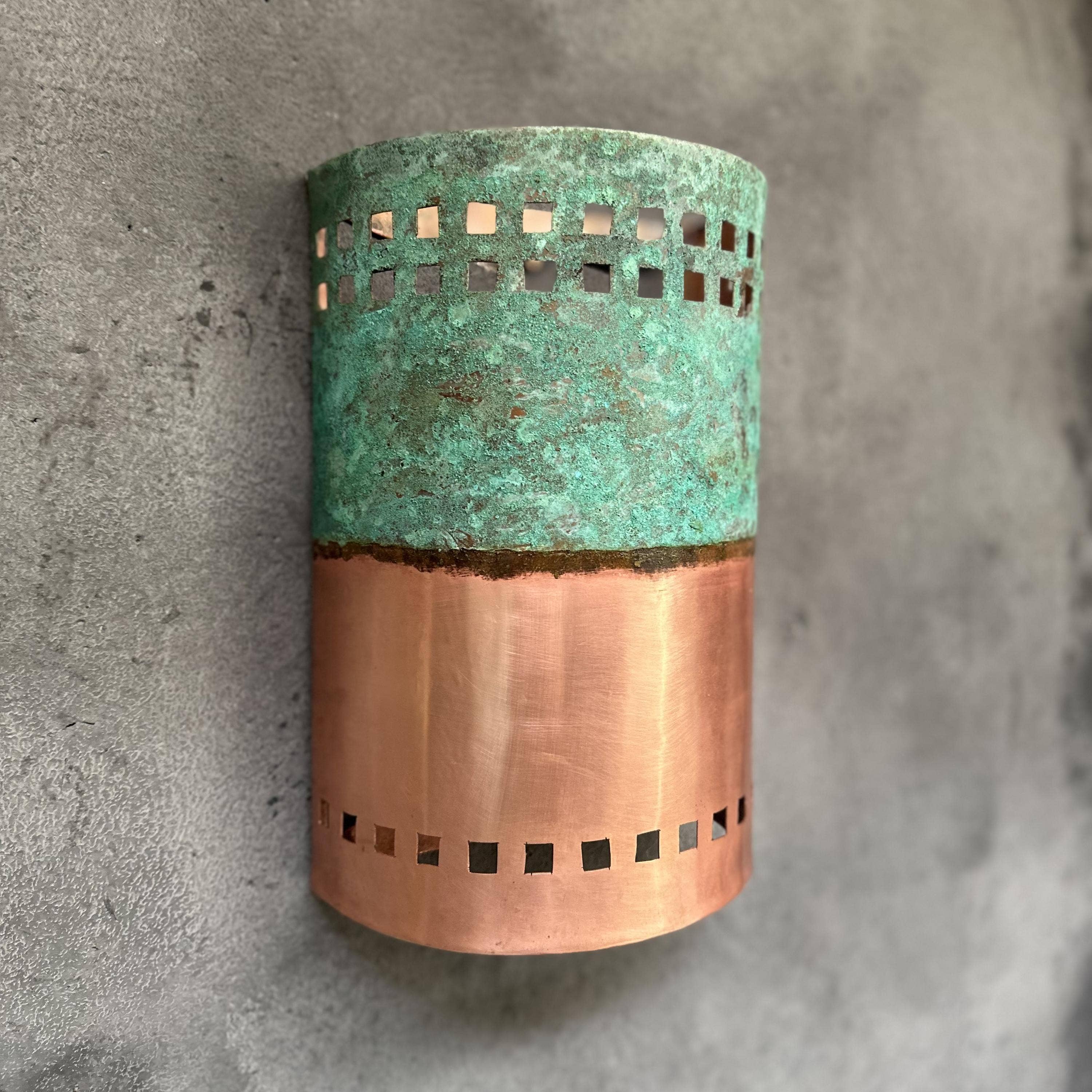 SaharaKesh - Wholesale Sconce - Green Patina Copper Outdoor Wall Light Fixtures1