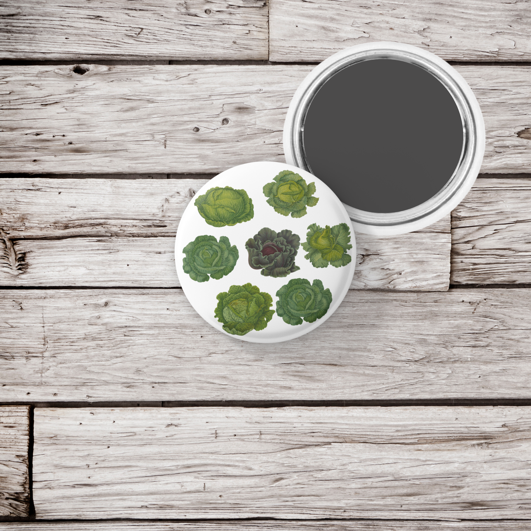 NatureCuts - Wholesale Lapel Pin/Button - Lettuce Daisy Pin, Lettuce Keychain, Lettuce Magnet4