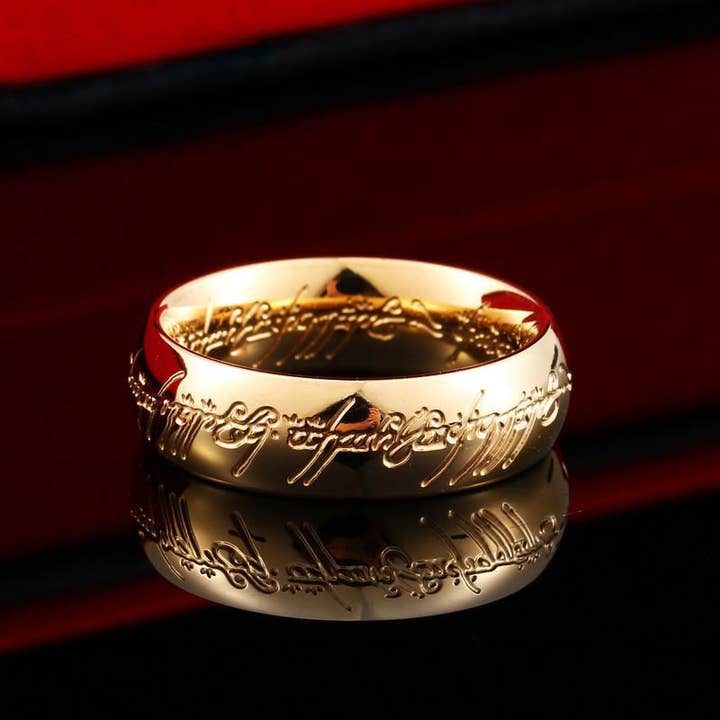 Gemcohub - Wholesale Signet Ring - Men's Letter Engraved Lord of the Rings Ring7