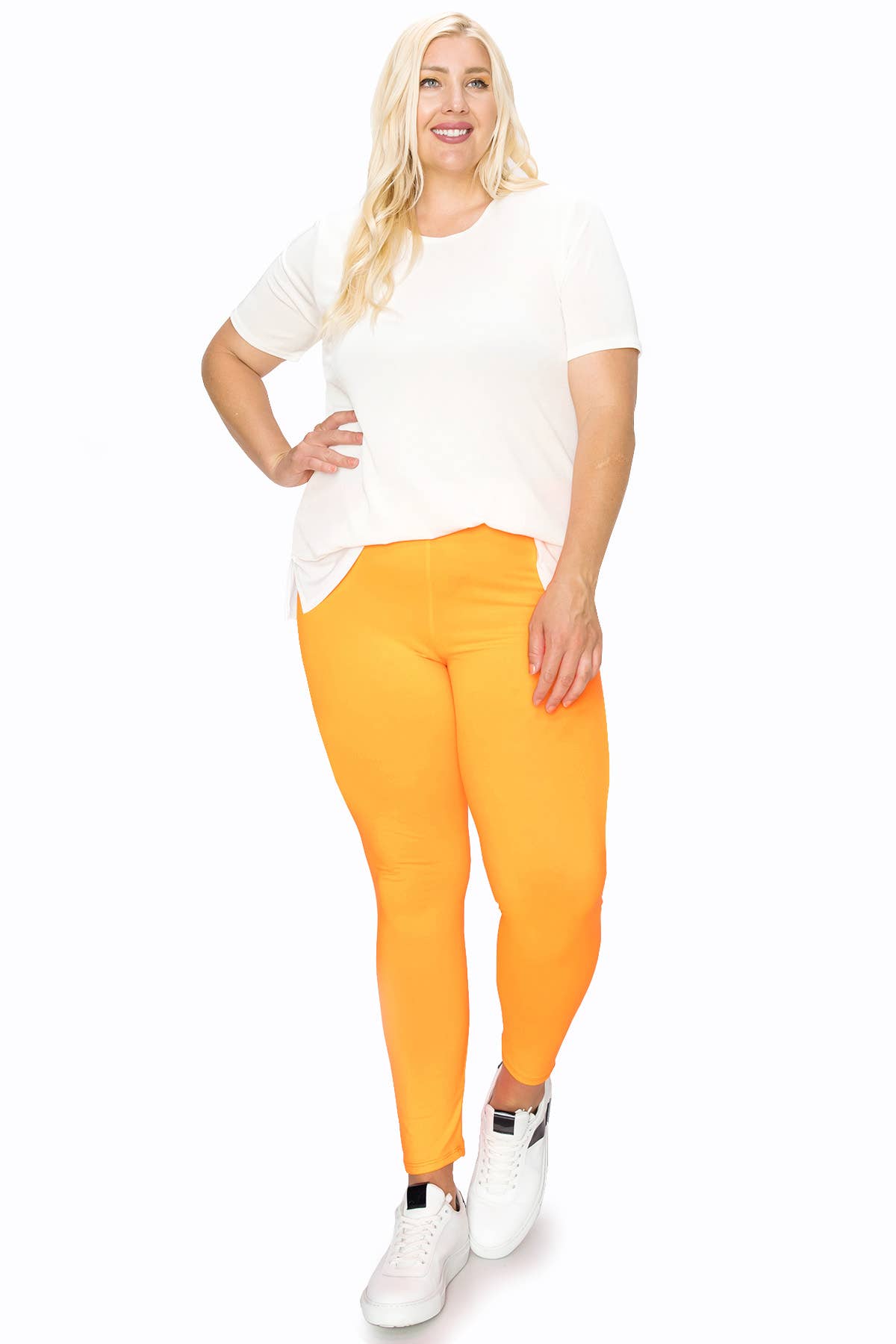 MOA COLLECTION - Wholesale Sport-/loungelegging - Dames - Plus size zwarte legging met hoge taille en elastische tailleband10