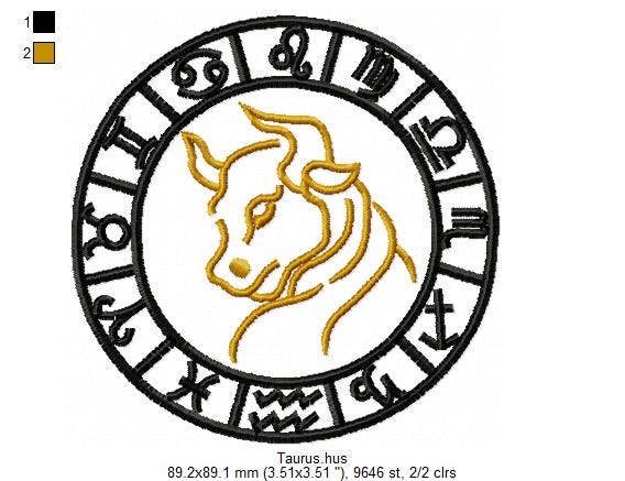 Holiday Traditions - Wholesale Baseball Cap - Unisex - Zodiac Symbol Embroidered Hat/Cap - Black - Buckle back11