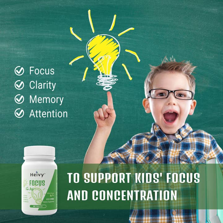 Heivy - Venta al por mayor Suplementos/vitaminas para beber - Suplemento Heivy Focus para niños