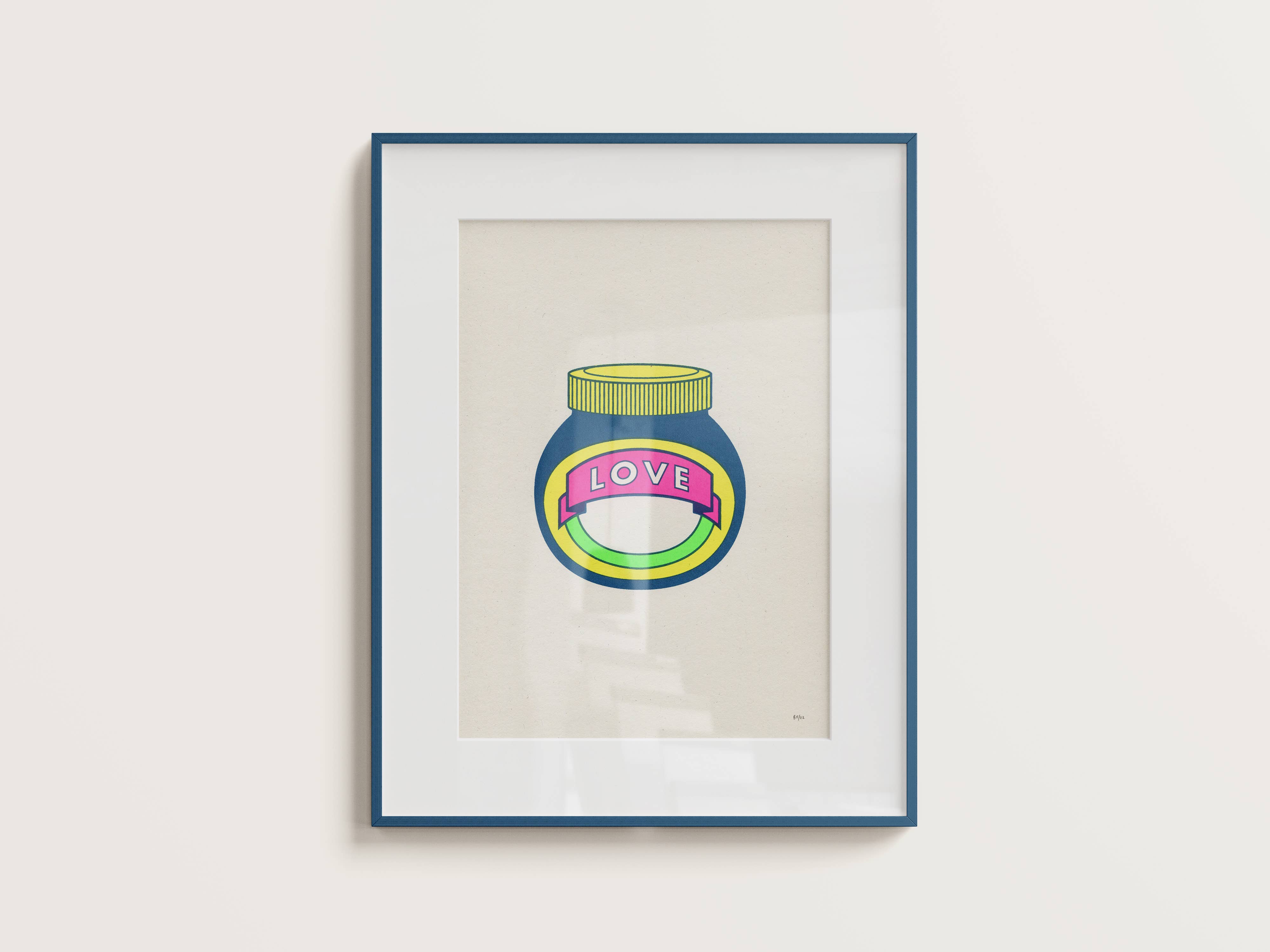 Basil & Ford – wholesale Art print – Love - A4 Screen Print