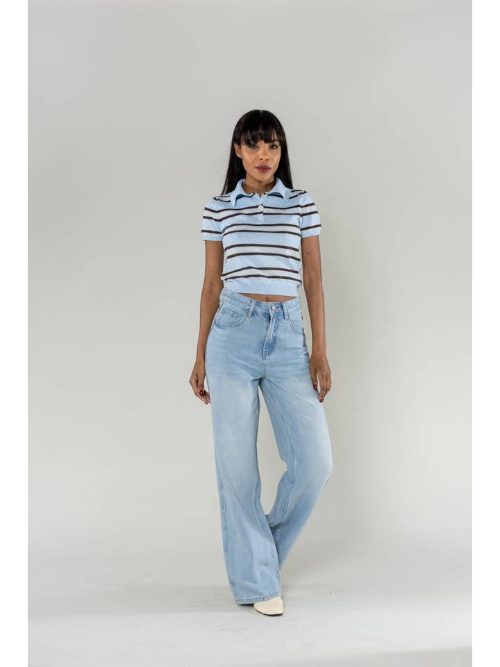 Nina Carter - Venta al por mayor Vaqueros - Mujer - Jean Lyocell Nina Carter de talle alto, corte recto ancho13