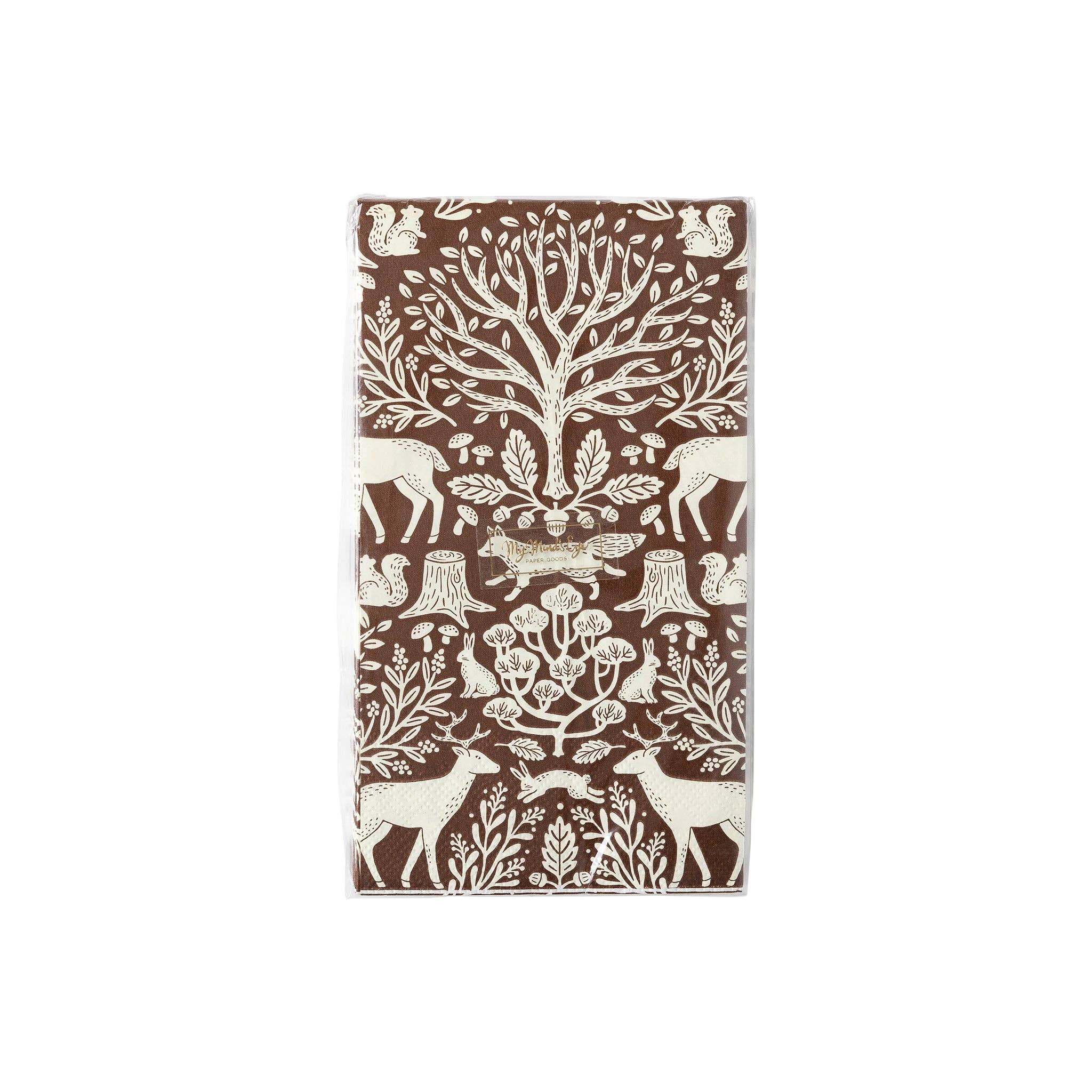 My Mind’s Eye - Wholesale Disposable Napkin - THP1137 - Woodland Toile Napkin1