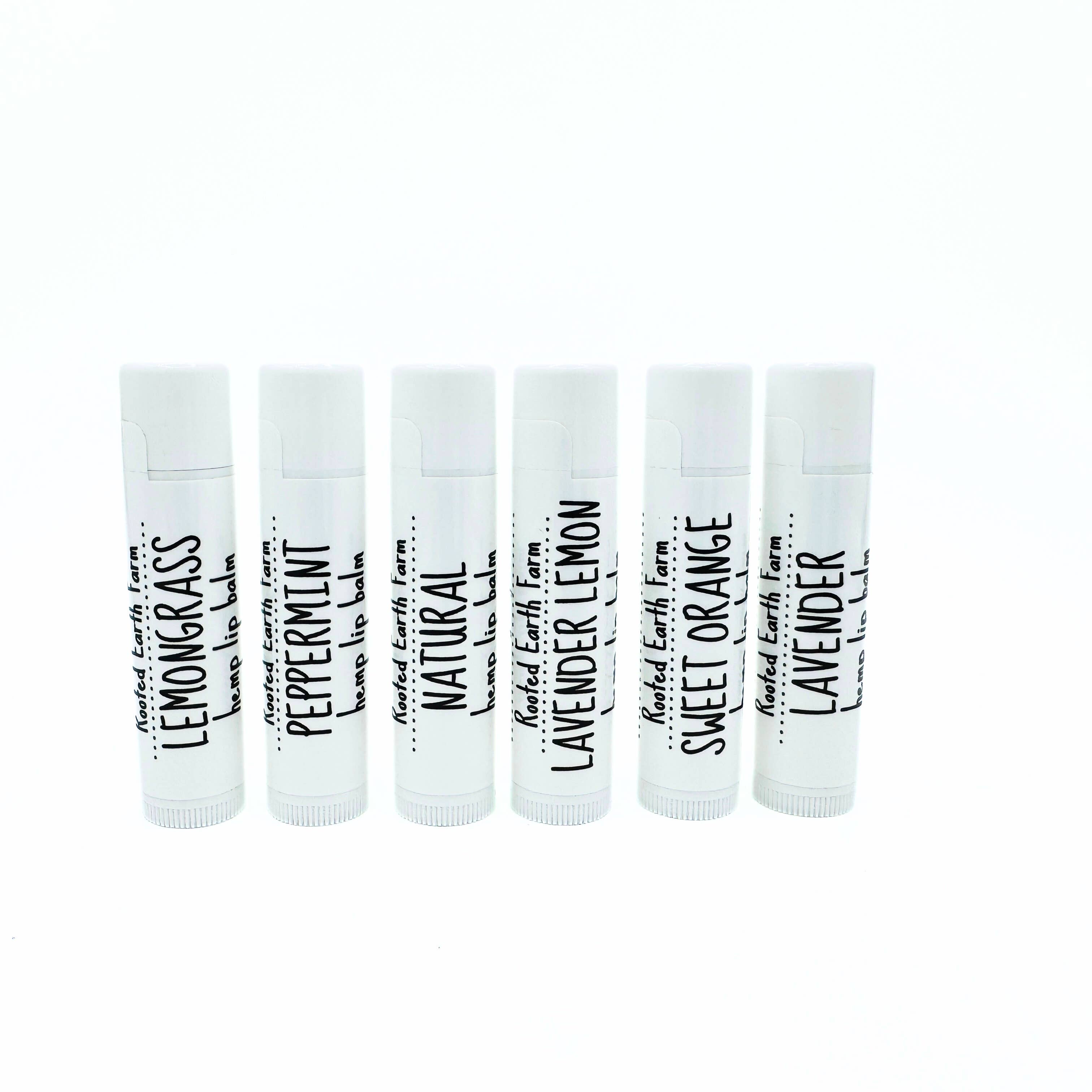 Rooted Earth Farm + Apothecary - Wholesale Lip Balm - Natural Lip Balm - 6 Scent Options6