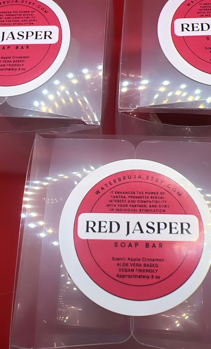 WaterBruja - Wholesale Bar Soap - Red Jasper Soap, Gemstone Soap, Wedding Favor, Rock Soap8