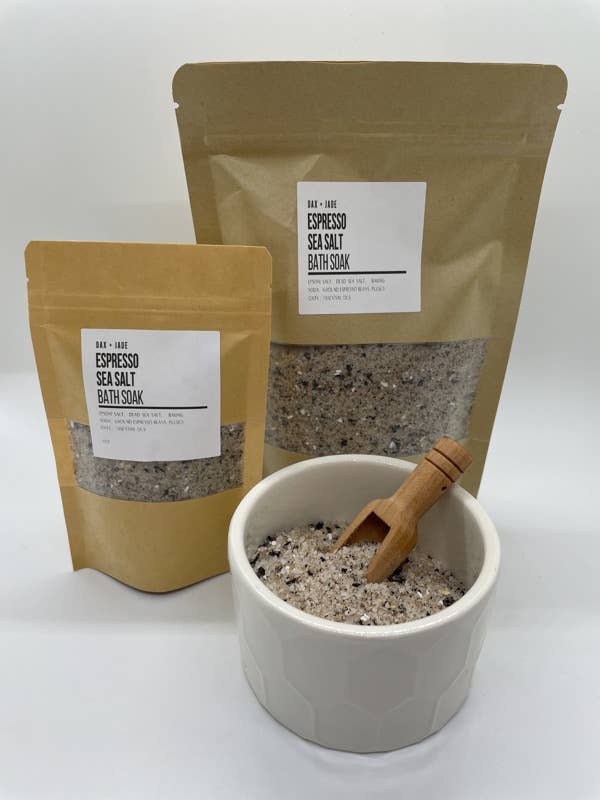 Espresso Havsalt Bath Soak for engroshandel hos dax + jade