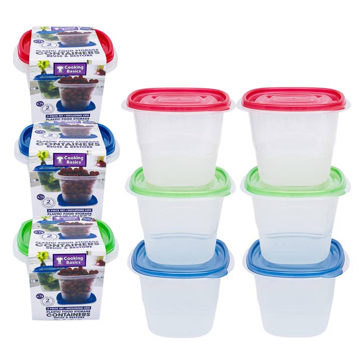 Plastic voedselbewaarbakjes 56 oz 2 stuks verpakking voor wholesale door Deluxe Import Trading