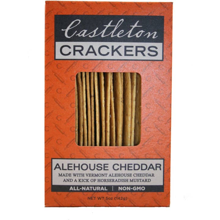 Vermont Farmstead Cheese Co. - Wholesale Crackers - Castleton Crackers - Alehouse Cheddar