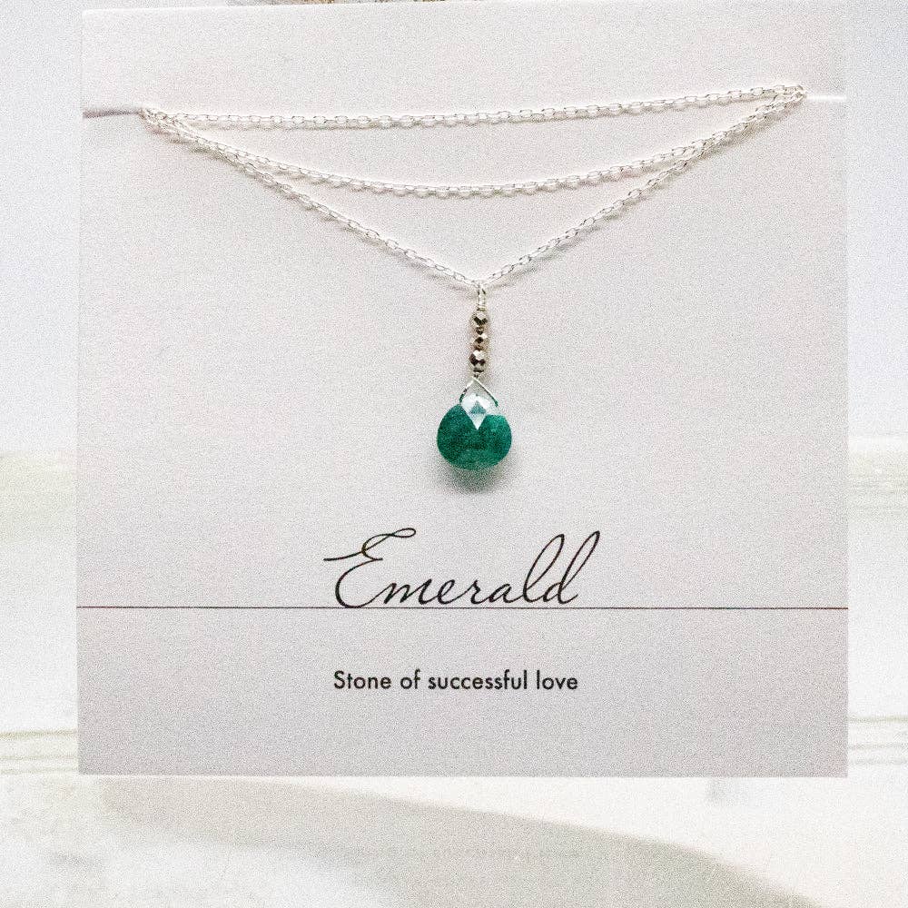 Susan Roberts Jewelry - Wholesale Jewelry Set - Emerald Silver Raindrop Set1