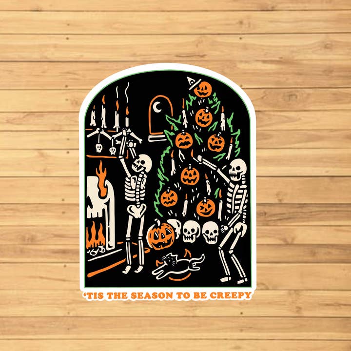 EnchantingSunshine - Wholesale Sticker - Tis The Season To Be Creepy Halloween Sticker1