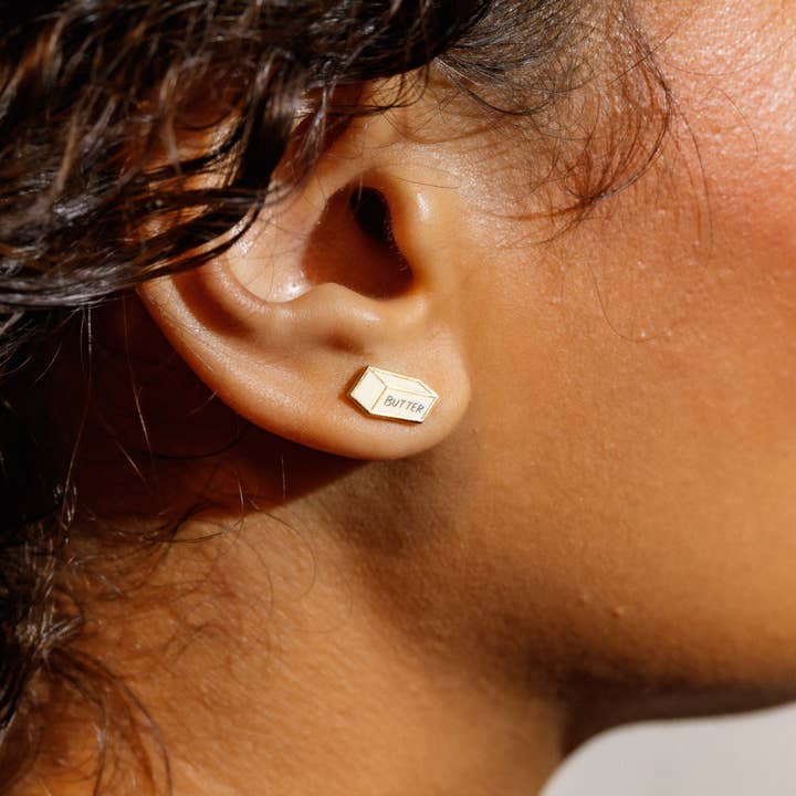 Larissa Loden - Wholesale Stud/Post Earrings - Butter Enamel Stud Earrings