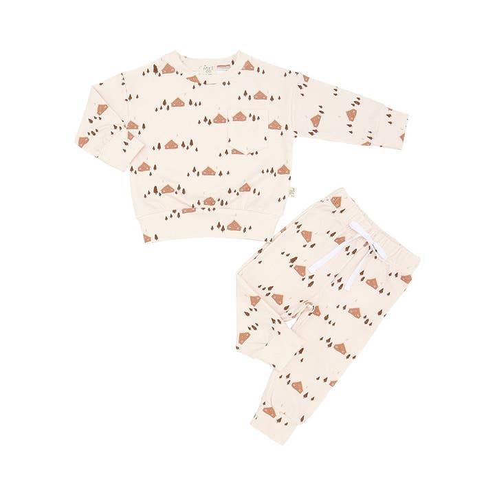 Cozy Cabin Jogger Set | Organic Cotton for wholesale by ntrl co.