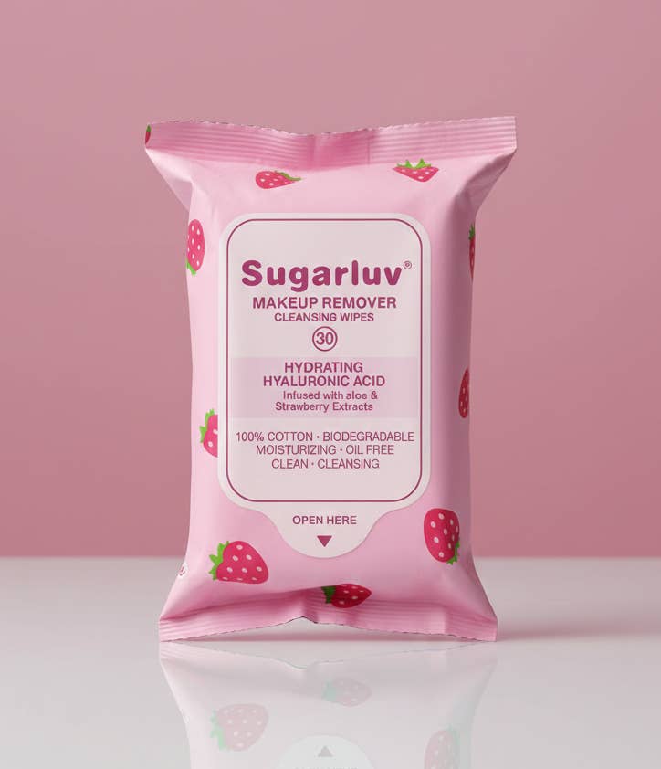 Sugarluv - Vendita all'ingrosso Struccanti - Salviette Struccanti Detergenti - Acido Ialuronico Fragola