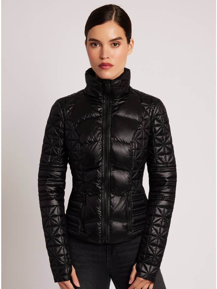 Blanc Noir - Wholesale Puffer Jacket - Women's - Lightweight Down Filled Packable Puffer JLS/NB16