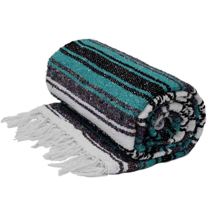 West Path - Wholesale Yoga Blanket - Sea Green Mexican Falsa Yoga Blanket3