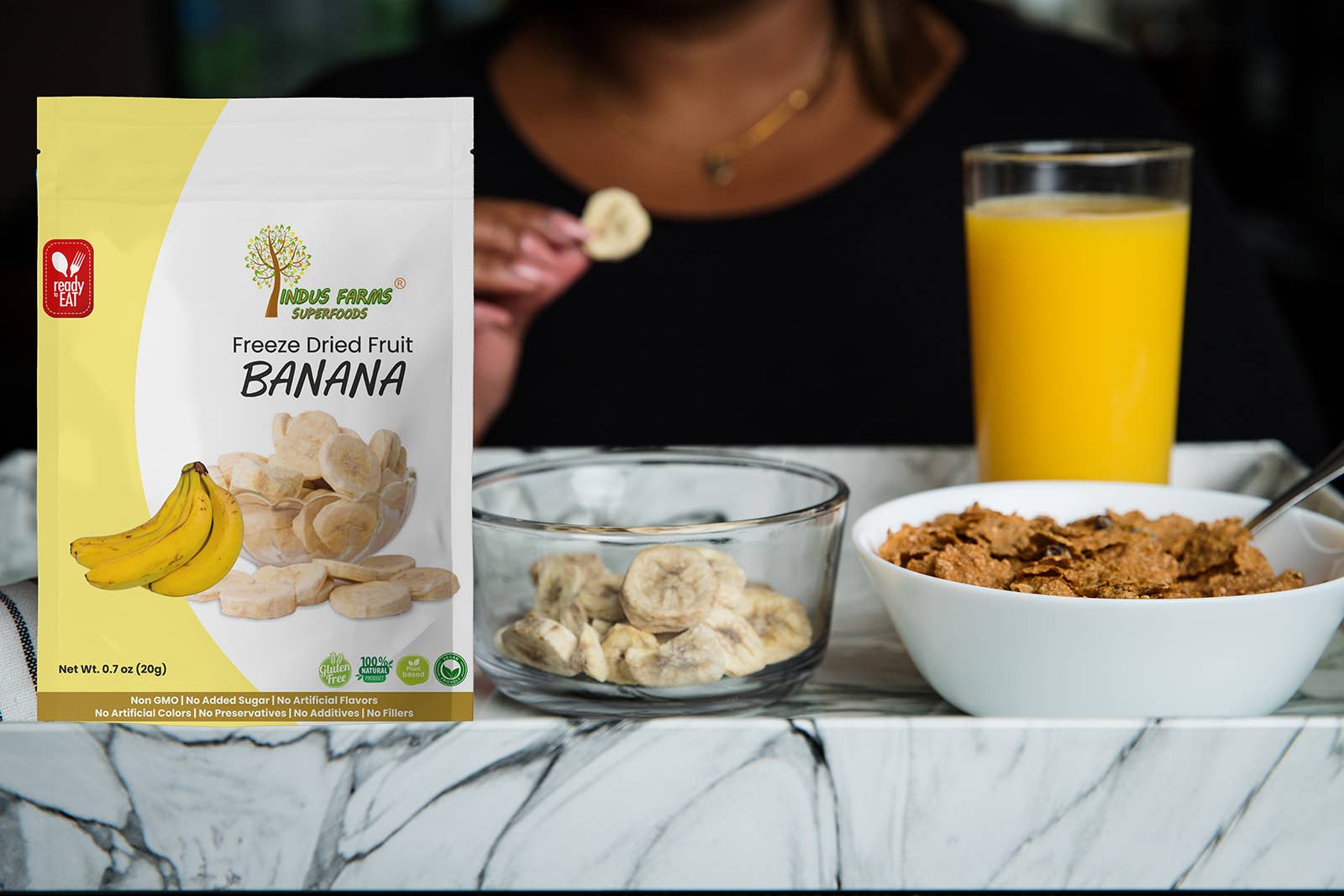 Indus Farms Superfoods – wholesale Dried/dehydrated fruit – 100% Pure Freeze Dried Banana, GMO-Free, Paleo, Vegan9