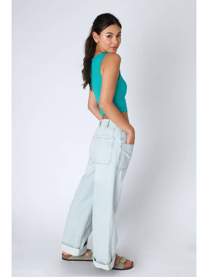 NIKIBIKI - Wholesale Knit Top - Women's - NS8370 - Clean Line Crew Neck Crop Top22