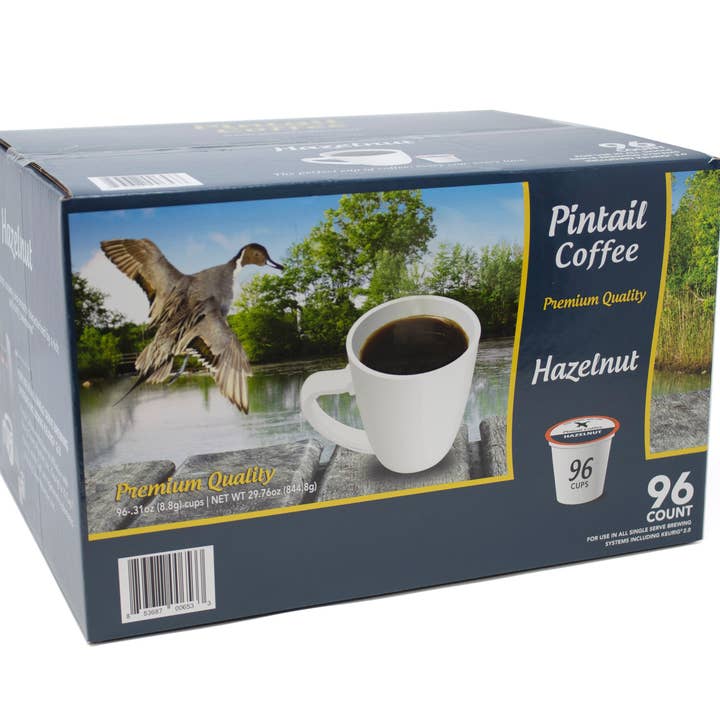 96 Count Hazelnut Single Serve Cups for wholesale by Pintail Coffee