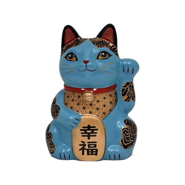 Urban Tokyo - Wholesale Decorative Figurine - 3.25"H Happineko Figurine Blue Happiness (1/36)6